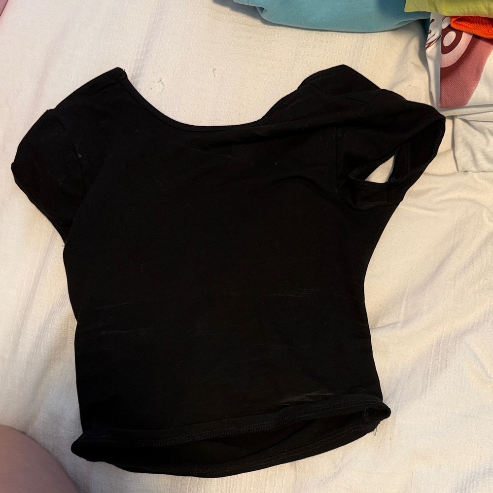 Classic Black Backless Women's Top